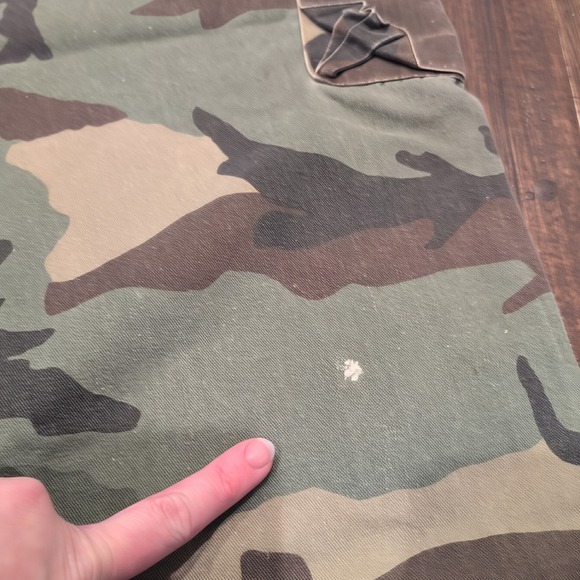 Vintage Camouflage Cargo Pants Mens 36x31 Distressed Military Work Adjustable - Picture 6 of 12